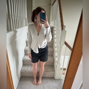 SO 90s Mid-Thigh Black Jean Shorts